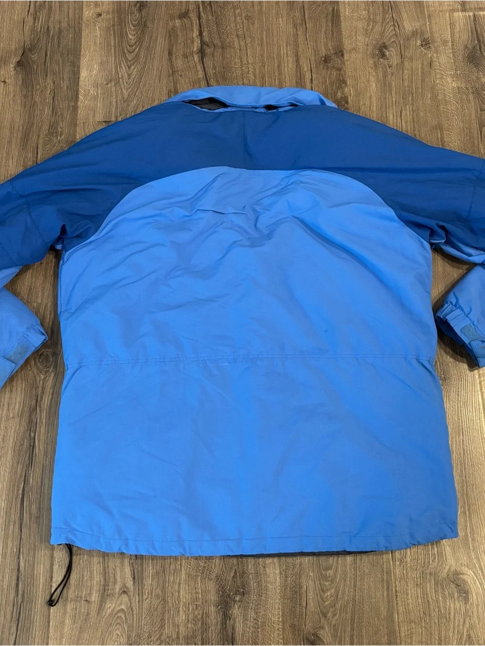 L.L. Bean Outdoors Blue Parka w/ Pop Out Hood Mens size XL Tall ISSUE